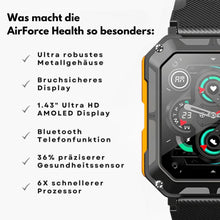 Lade das Bild in den Galerie-Viewer, AirForce Health K52 - die unzerstörbare Smartwatch mit Echtzeit Herzfrequenzmesser, Blutdruck-/Sauerstoff-Tracker