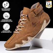 Lade das Bild in den Galerie-Viewer, Alpaka - orthopädische, wasserdichte &amp; rutschfeste Leder-Barfußschuhe
