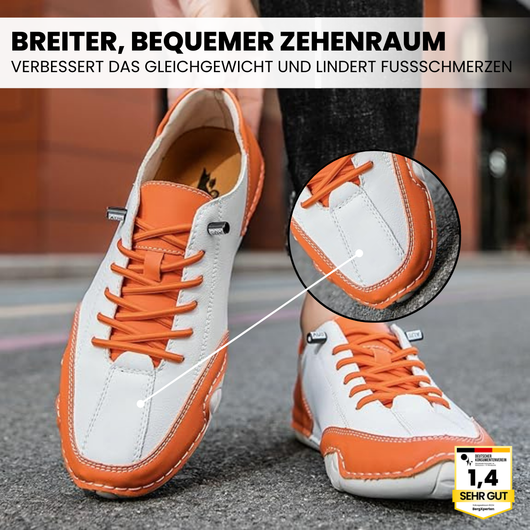 OrthoActive - ergonomische, schmerzlindernde & wasserdichte Leder-Barfußschuhe