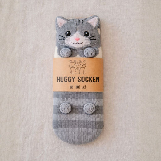 HUGGY Kuschelsocken – mit Katzen & Hunden – Einheitsgröße – Unisex