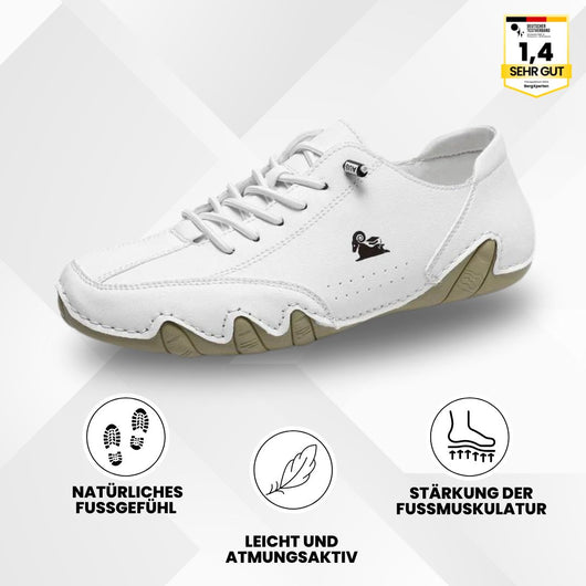 OrthoActive - ergonomische, schmerzlindernde & wasserdichte Leder-Barfußschuhe